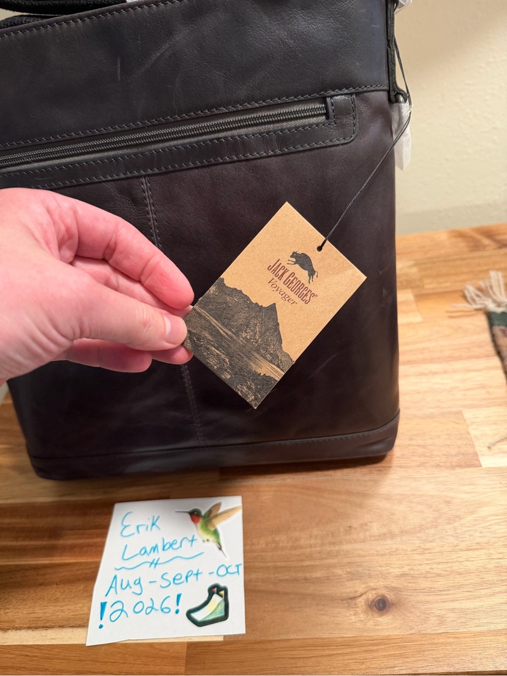 Jack Georges Voyager Leather Messenger Bag - Slate